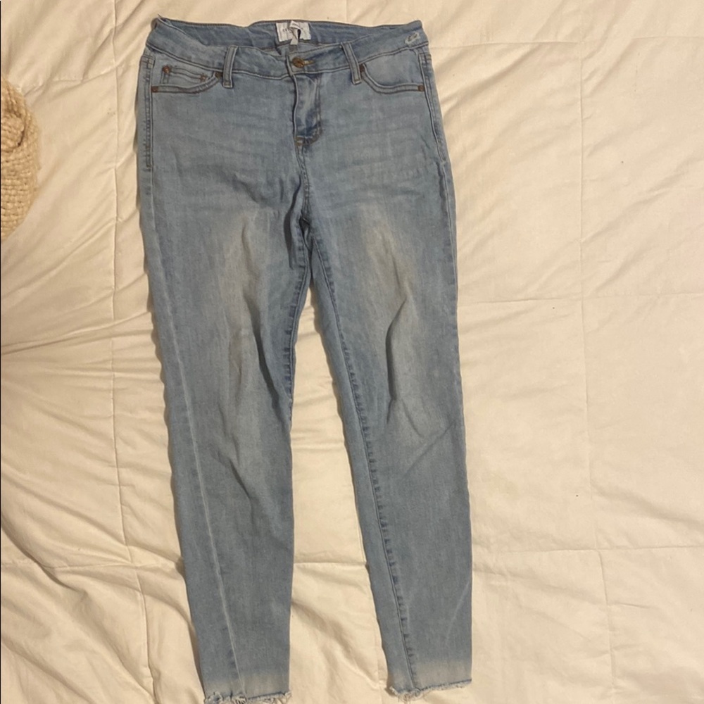 Celebrity Pink Blue Skinny Jeans Stretch Denim